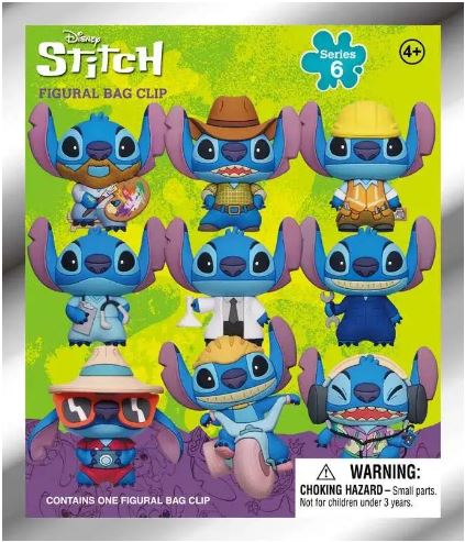 Monogram: Disney - Stitch 3-D Foam Bag Clip Blind Bag Series 6