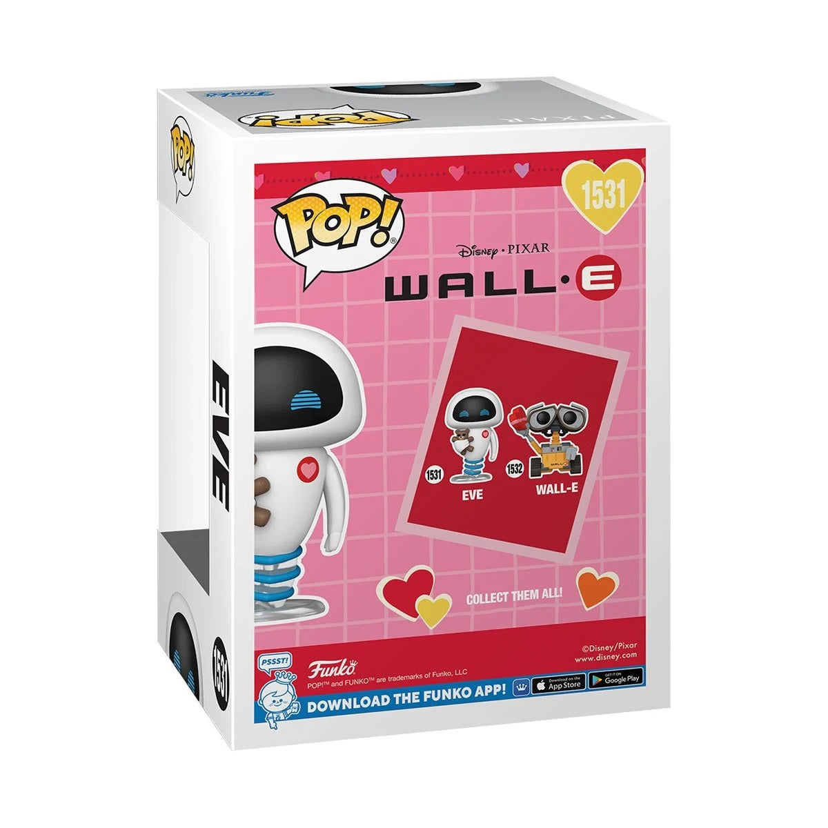 Funko Pop! DISNEY WALL-E Valentines Eve Vinyl Figure #1531