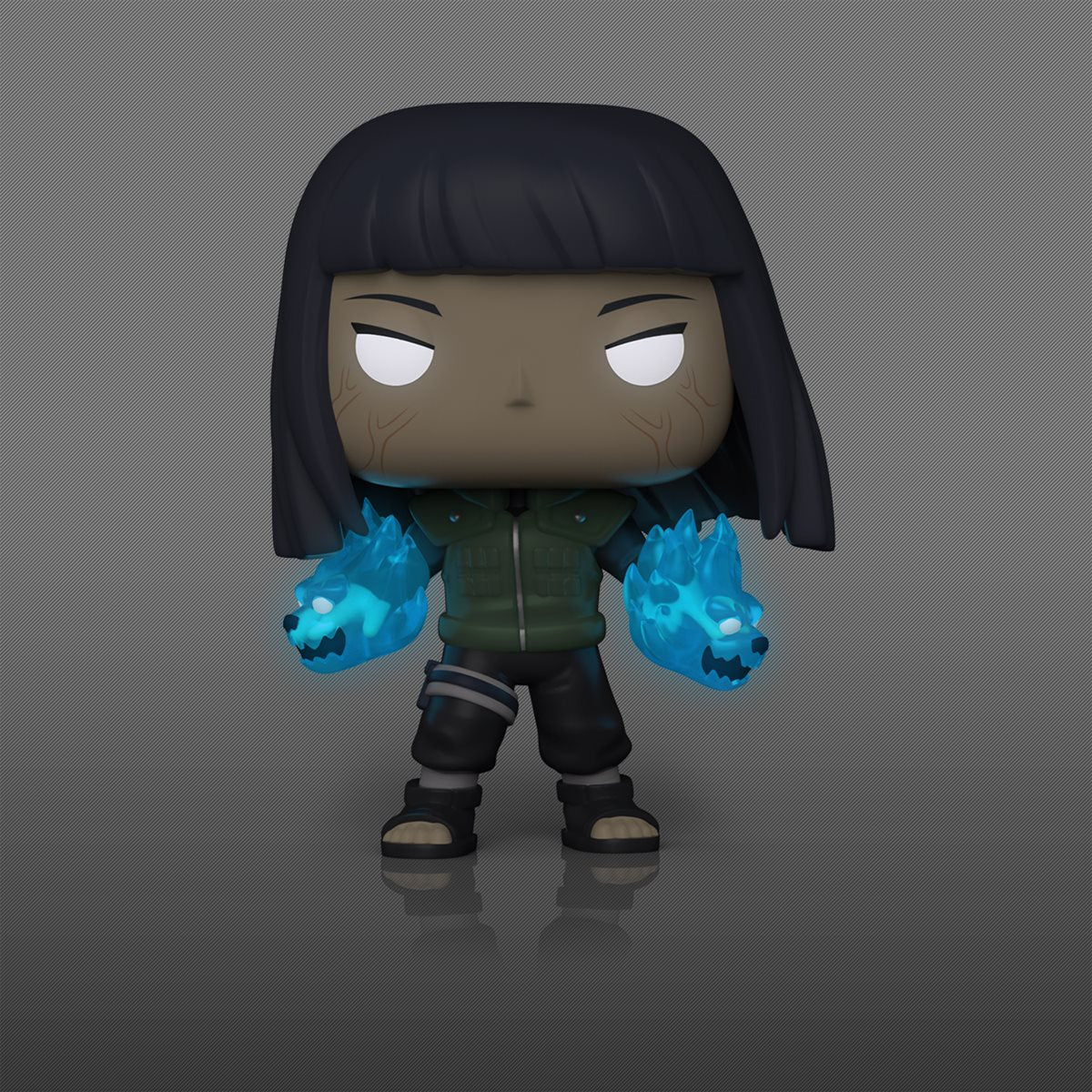 Funko Pop! Naruto Shippuden! HINATA with Twin Lion Fists Vinyl Figure - EE Exclusive #1339 COMMON & CHASE BUNDLE