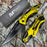 M-Tech Spring Assisted Yellow TI-Coated Aluminum Tactical Rescue Pocket Knife! MT-A705NYL