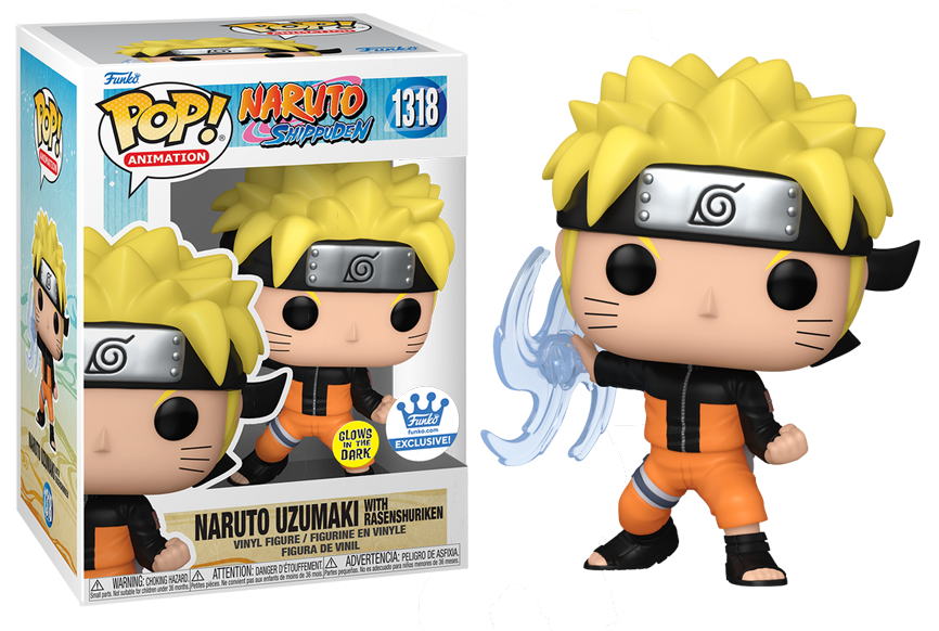 Funko Pop! Naruto Shippuden - Naruto Uzumaki With Rasenshuriken #1318 Funko Exclusive