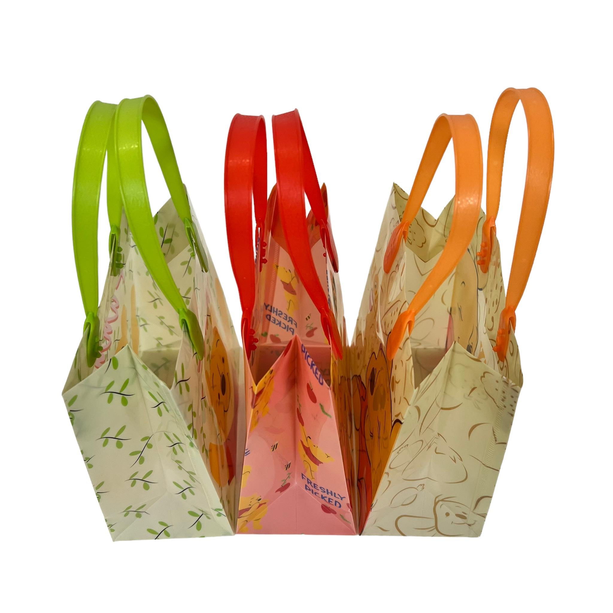 Disney Winnie The Pooh Party Favor Treat Bags with Handles, Disney Candy Bags for Birthday Party, Party Supply Decorations Pack of 12