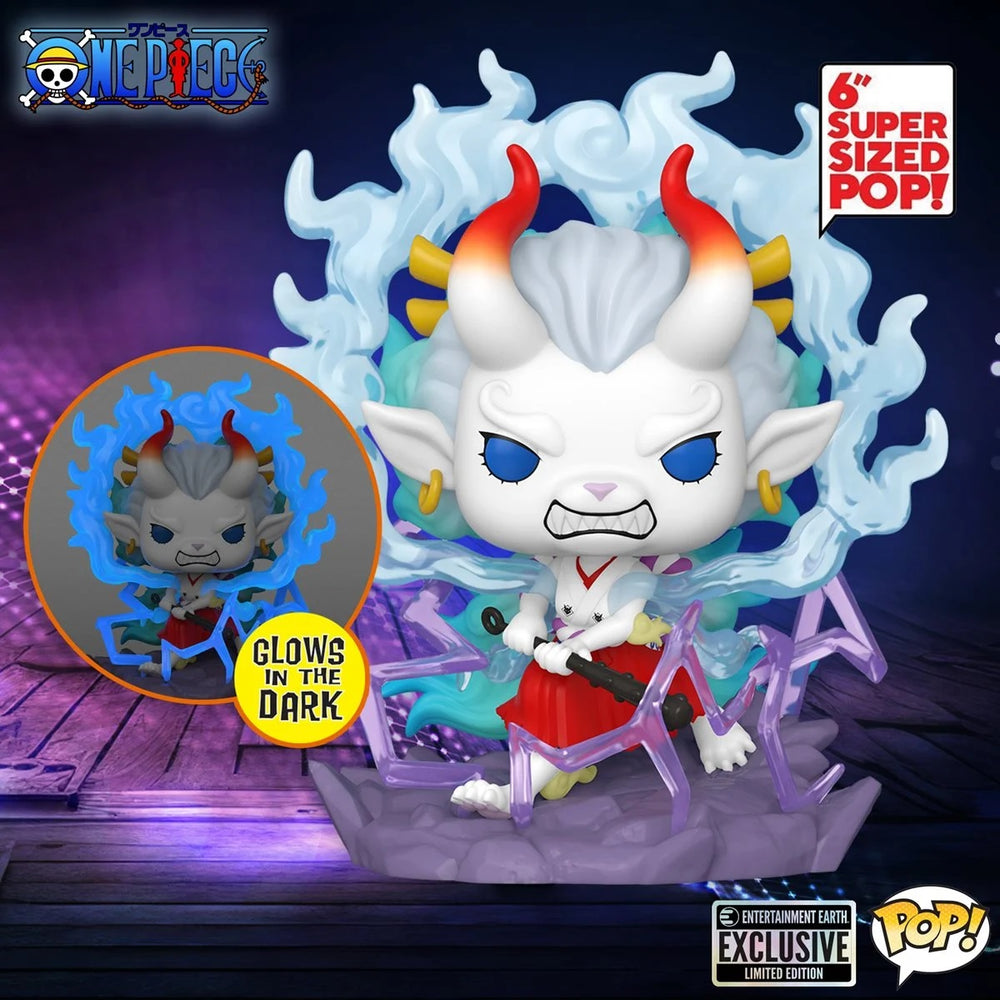 Funko Pop! One Piece Yamato Glow-in-the-Dark Deluxe Vinyl Figure #1596 - Entertainment Earth Exclusive