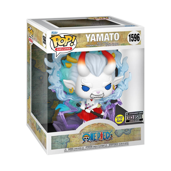 Funko Pop! One Piece Yamato Glow-in-the-Dark Deluxe Vinyl Figure #1596 - Entertainment Earth Exclusive