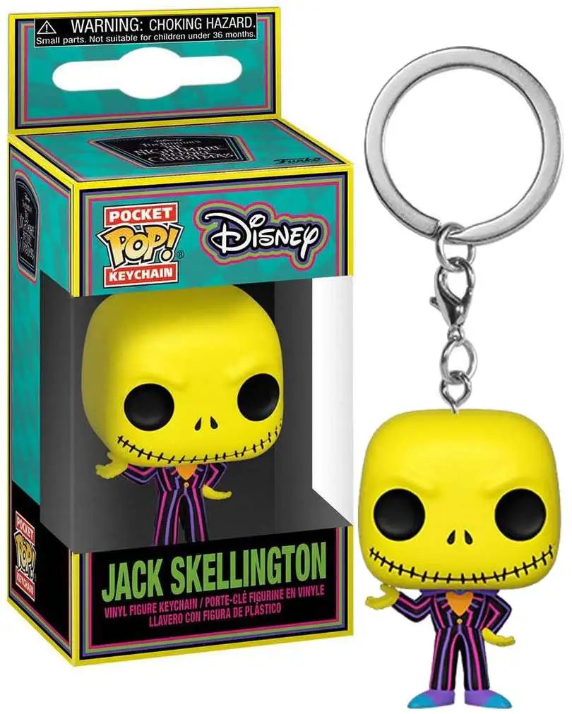Funko Pop! Keychain: DISNEY NIGHTMARE BEFORE CHRISTMAS NBC - JACK SKELLINGTON (BLACKLIGHT)