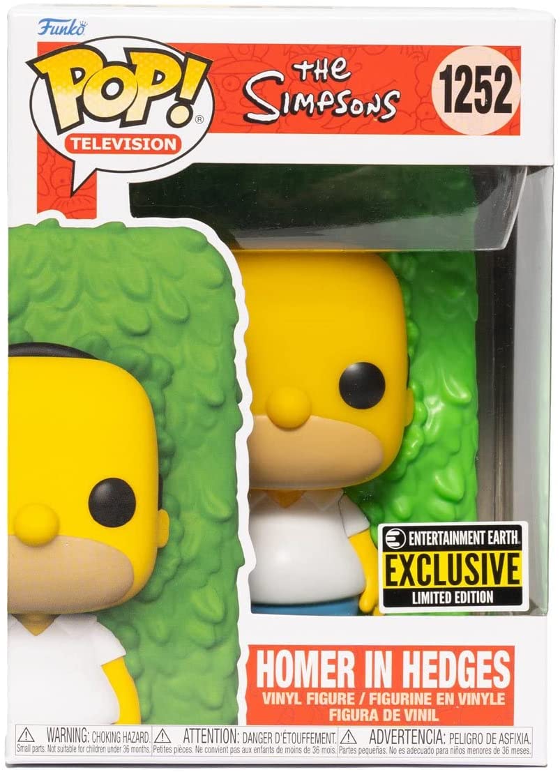 FUNKO POP! The Simpsons Homer in Hedges! Vinyl Figure - Entertainment Earth Exclusive