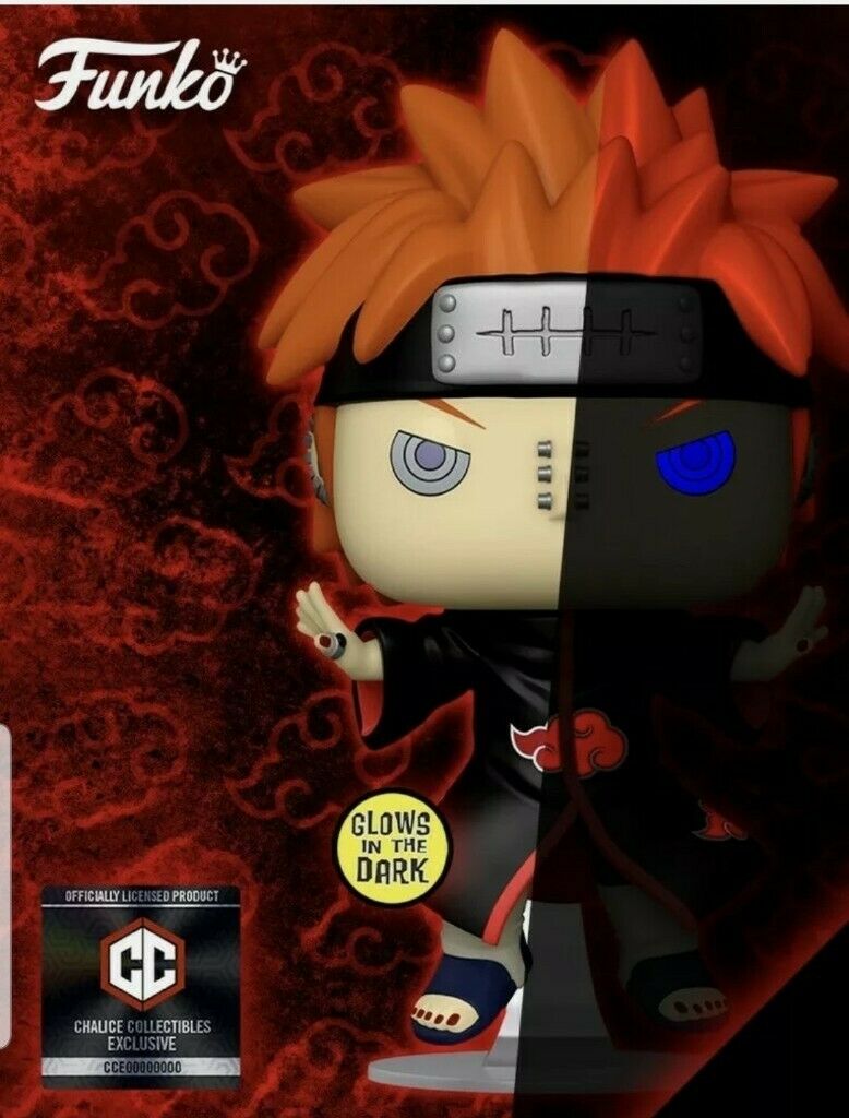 Funko Pop! Naruto Shippuden Naruto Pain Chalice Collectibles Vinyl Figure Glow in the Dark! #944 with case protector