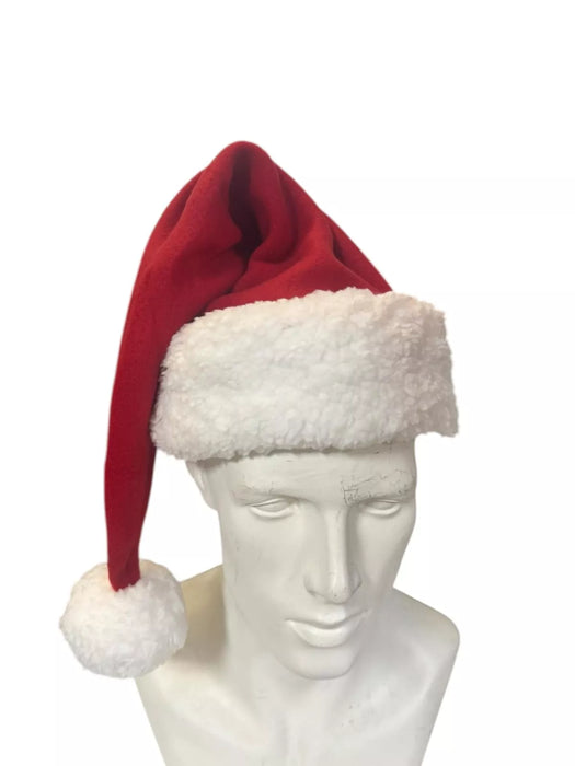 1X Santa Hat Christmas Hat Xmas Supply Plush Classic Fur Santa Claus Hat