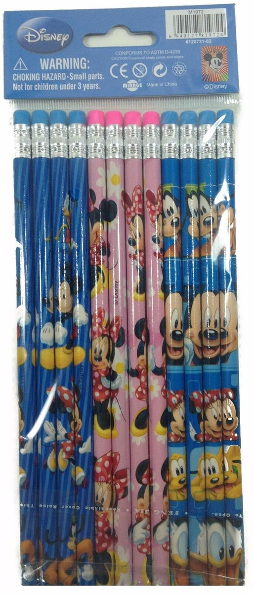 Disney Mickey Mouse & Minnie Mouse Pencils Party Favors / Stationary