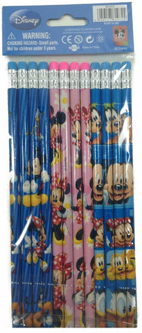 Disney Mickey Mouse & Minnie Mouse Pencils Party Favors / Stationary