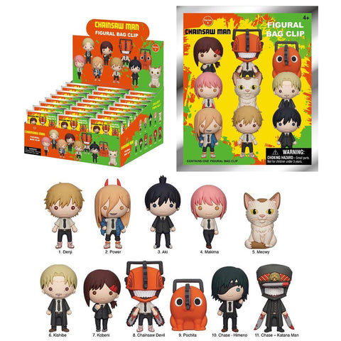 Monogram - Chainsaw Man 3-D Foam Bag Clip Keyring Blind Bag Series 1