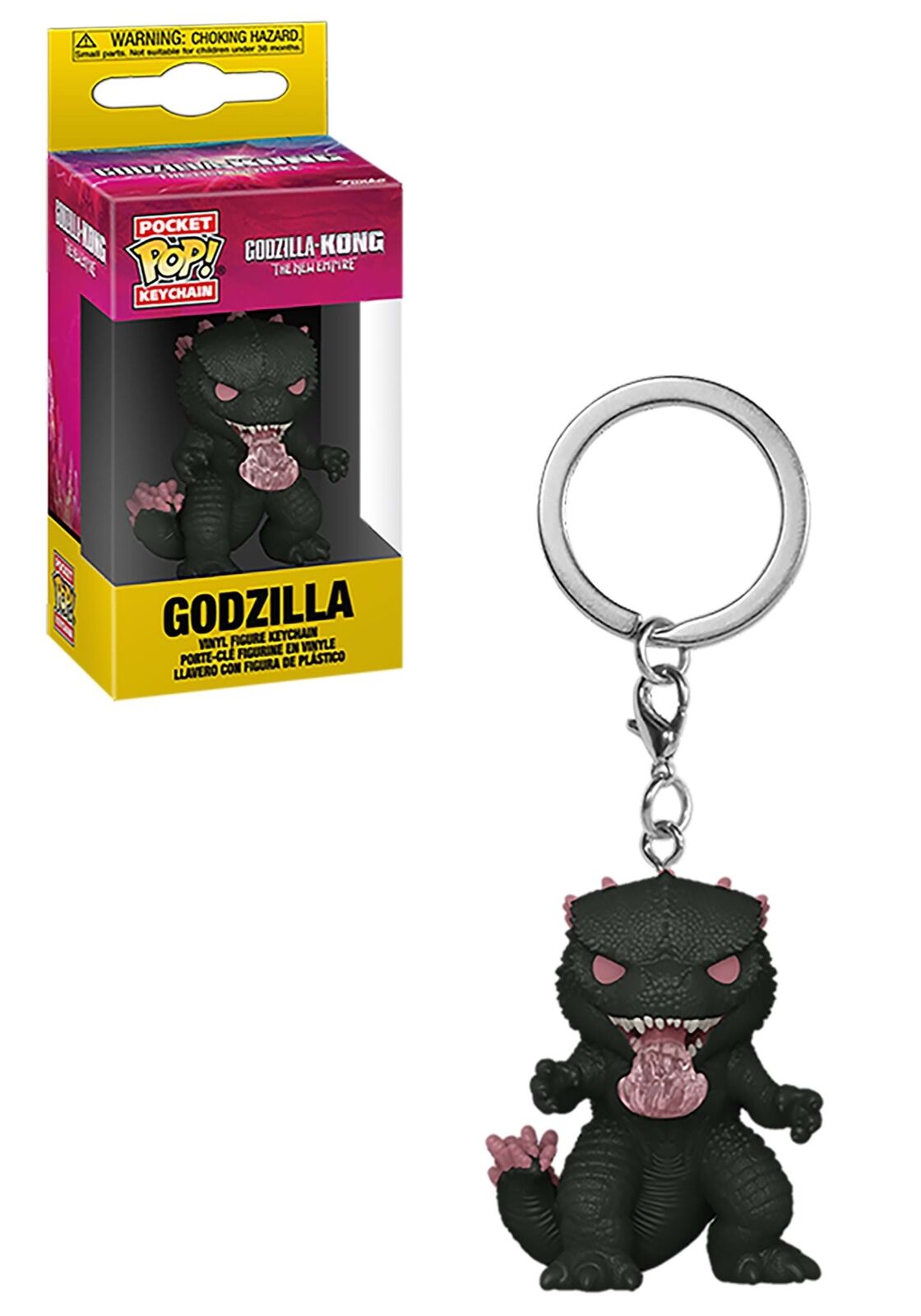 Funko Pop! Keychain: GODZILLA VS KONG THE NEW EMPIRE GODZILLA W/ PINK  FLAME