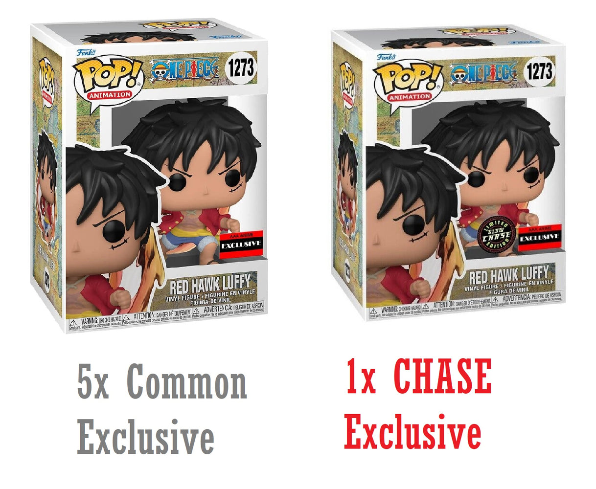 POP Animation: One Piece - Red Hawk Luffy (AAA Exclusive) (GITD Chase) –  The Comic Vault