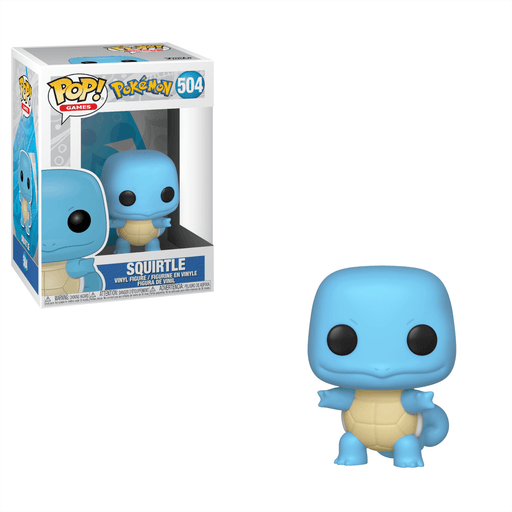 Funko Pop Pokemon : Squirtle #504 Vinyl Figure W/ POP Protector