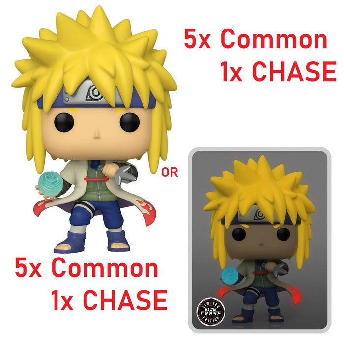 Funko Pop! Naruto: Shippuden Minato Namikaze - AAA Anime Exclusive 1X CHASE+5X COMMON WHOLE BOX OF 6 Vinyl Figure (SECOND SHIPMENT)