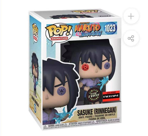 Funko  Pop! Naruto: Shippuden Sasuke Uchiha Rinnegan Vinyl Figure - AAA Anime Exclusive COMMON + CHASE BUNDLE