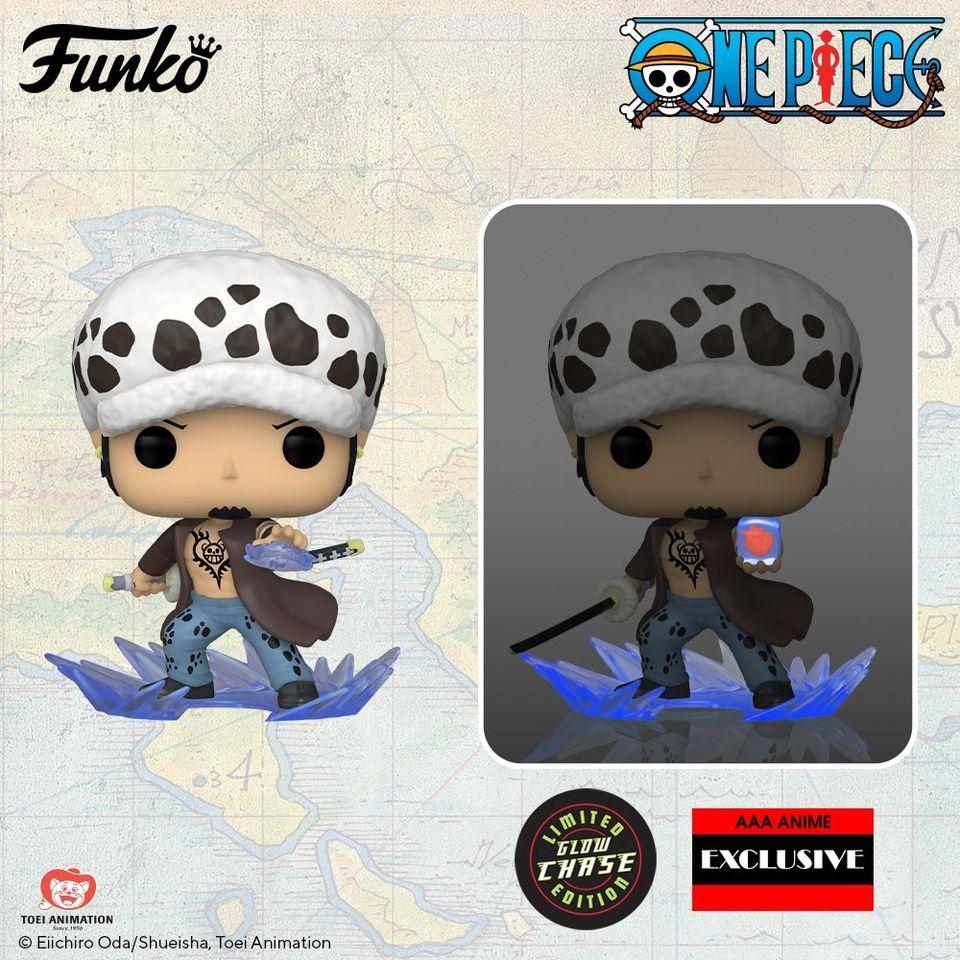 Funko Pop One Piece : Trafalgar Law Vinyl Figure - AAA Anime Exclusive 1x COMMON + 1x CHASE BUNDLE