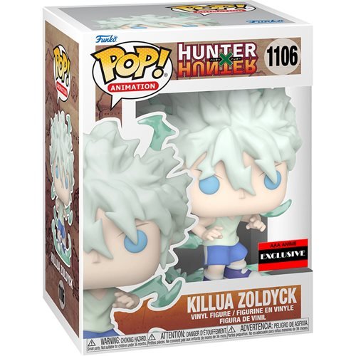 Funko  Pop! HUNTER X HUNTER Killua Zoldyck Godspeed Vinyl Figure - AAA Anime Exclusive COMMON + CHASE BUNDLE