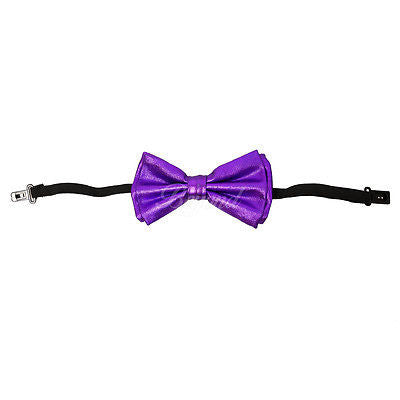 Purple Metallic Bow Tie