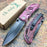 Elk Ridge Small Folding Custom Design Purple Camo Gentleman's Pocket Knife