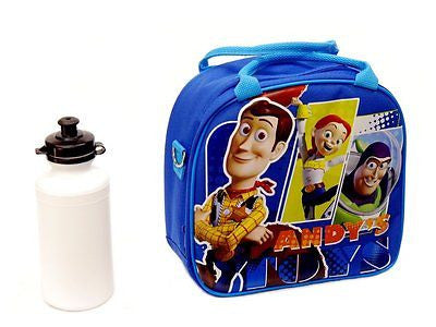 NEW • Disney Toy Story 4 Blue Soft Lunch bag Lunchbox • Woody Bo Peep Buzz  Rex!