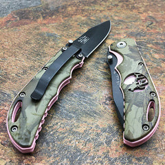 Elk Ridge Small Folding Custom Design Fall Camo Gentleman's Pocket Knife