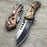 Tac Force Brown Camo Vintage Camo Outdoor Tactical Rescue Pocket Knife