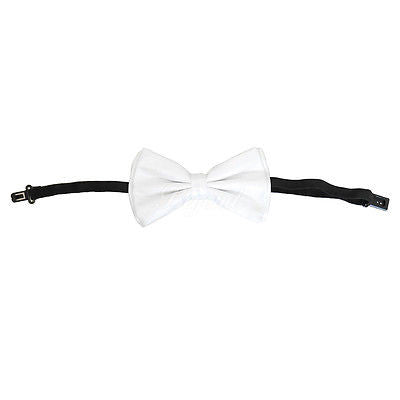 White Metallic Bow Tie