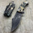 Master USA Ballistic Fall Leave Camo Coated ABS Handle Pocket Camping Knife