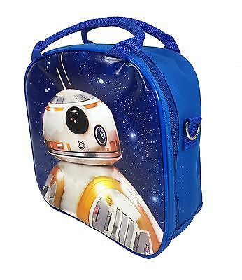 Disney Star Wars BB-8 The Force Awakens Insulated Blue Lunch Bag w/ Water Bottle