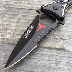 TAC FORCE Gray Dragon Folding Outdoor Tactical Rescue Speedster Pocket Knife