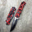 Tac Force Red Skull Head Handle Pocket Hunting Tactical hunting Handy Knife