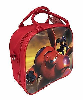Disney Big Hero 6 Shoulder Strap Red Insulated Lunch Box School Bag