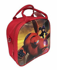 Disney Big Hero 6 Shoulder Strap Red Insulated Lunch Box School Bag