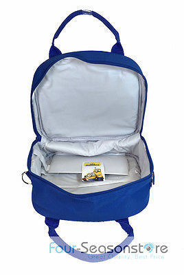 Minion Bob Kevin Stuart Shoulder Strap Royal Blue Insulated Lunch Box Bag