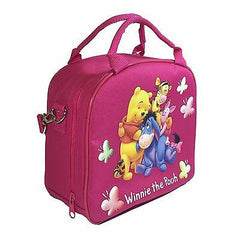 Disney Winnie The Pooh Shoulder Strap Dark Pink Insulated Lunch Box School Bag