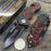 Tac Force Black Aluminum Handle w/ Red Dragon Small Spring Assisted Knife