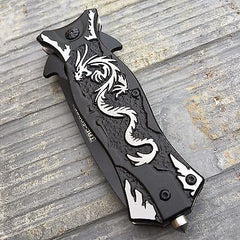 TAC FORCE Gray Dragon Folding Outdoor Tactical Rescue Speedster Pocket Knife