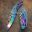 MTech  Assited Open All Rainbow Blade Flame Cut Collection Pocket Knife