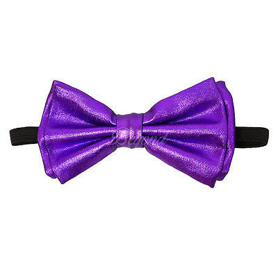 Purple Metallic Bow Tie