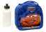 Disney Cars Mc Queen Shoulder Strap Blue Insulated Lunch Box School Bag