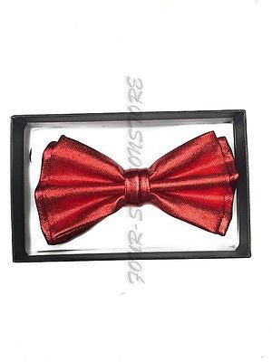 Red Metallic Bow Tie
