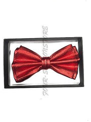 Red Metallic Bow Tie