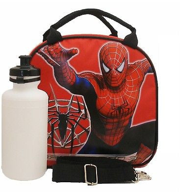 Marvel Spiderm-man Shoulder Strap Red Insulated Lunch Box School Bag