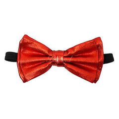 Red Metallic Bow Tie