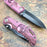 Elk Ridge Small Folding Custom Design Purple Camo Gentleman's Pocket Knife
