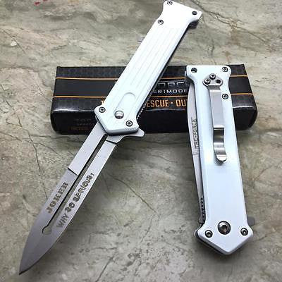 Tac Force White Handle Joker Why So Serious? Camping Outdoor Pocket Knife