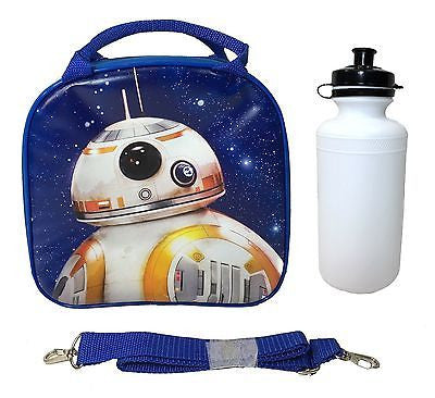 Disney BB-8 Robot Shoulder Strap Blue  Insulated Lunch Box School Bag