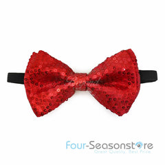 Red Glitter Bow Tie
