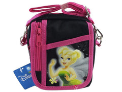 Disney Tinkerbell Black Camera Messenger Cross Shoulder Bag Coin Purse
